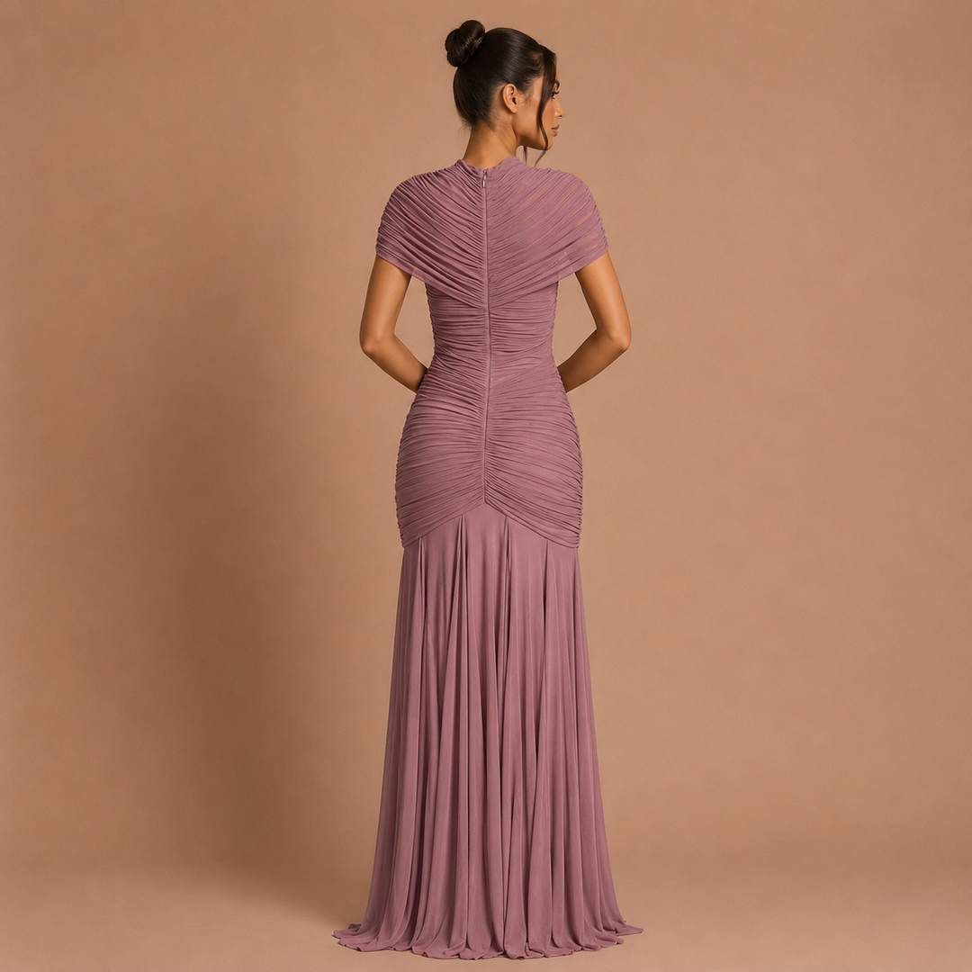 Ρακέλ™ | Μακρύ Φόρεμα με Φούστα και Ανοιχτή Μέση σε Σιλουέτα Γοργόνας